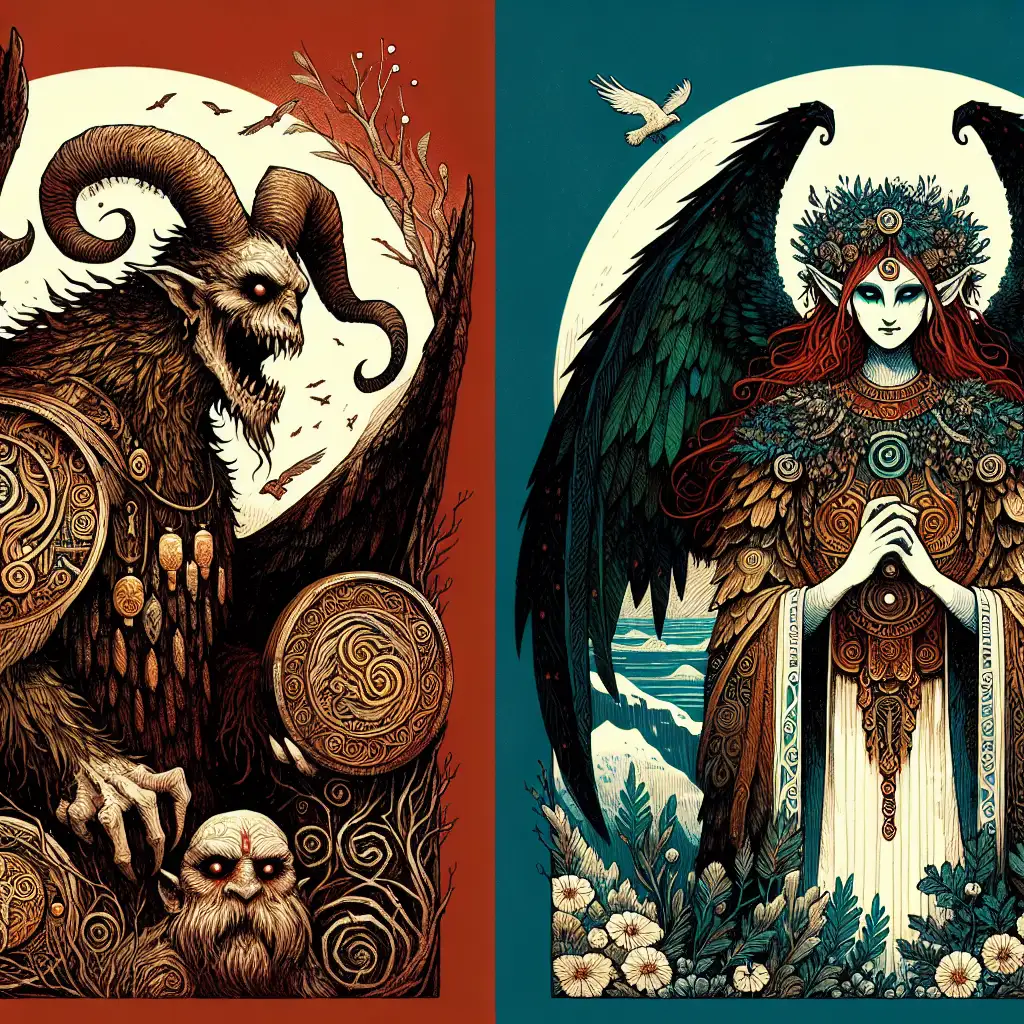 Was sind Fomorianer und wie unterscheiden sie sich von Tuatha?