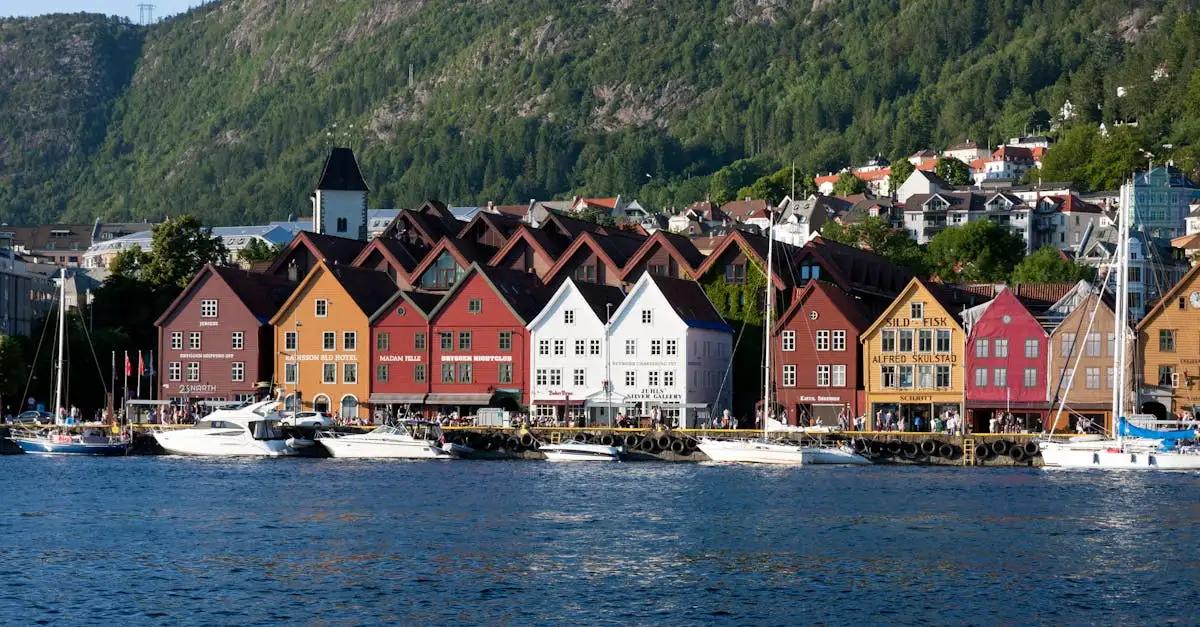 Warum sind Holzhäuser in Bergen, Norwegen, so berühmt?