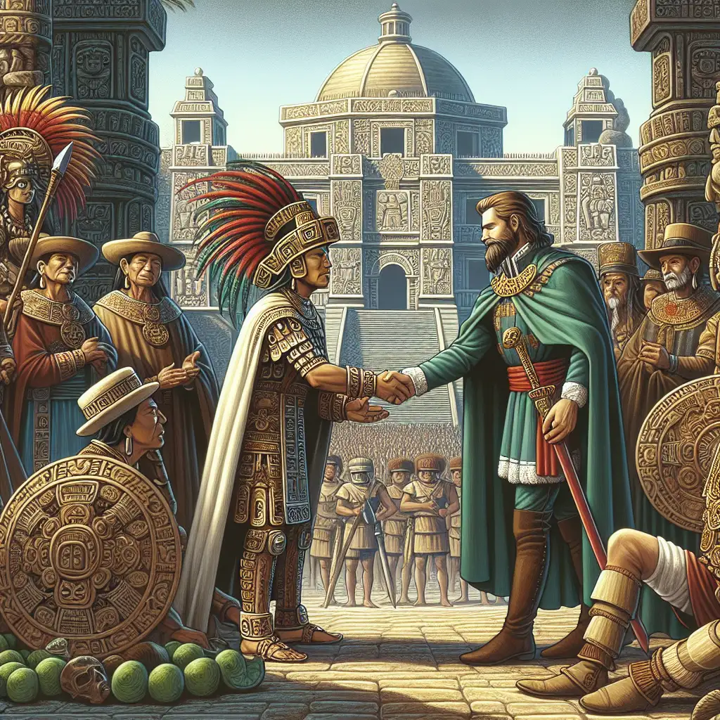 Was passierte beim Treffen zwischen Montezuma und Cortés?
