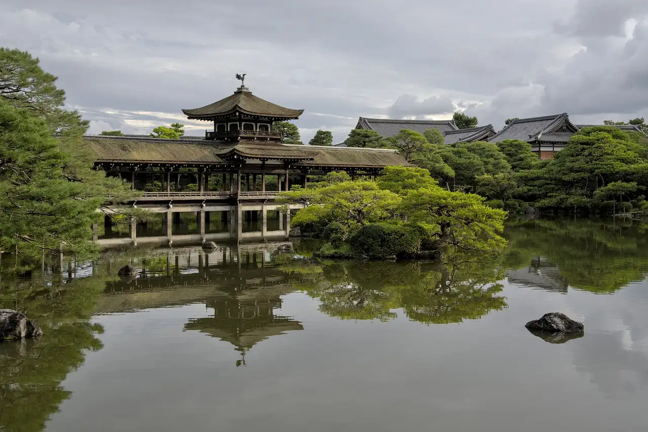 Welche Stadt war die kaiserliche Hauptstadt im Heian-Zeitalter?